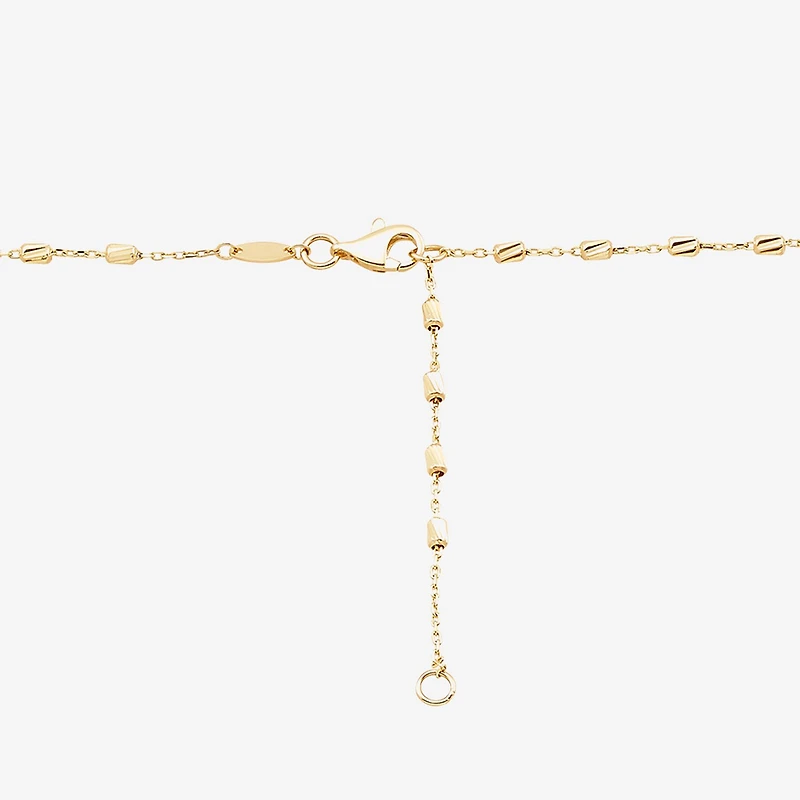 Womens 14K Gold 18 Inch Cable Chain Necklace