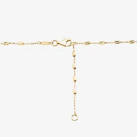 Womens 14K Gold 18 Inch Cable Chain Necklace