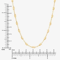 Womens 14K Gold 18 Inch Cable Chain Necklace