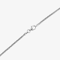 Womens Sterling Silver 18 Inch Pendant Necklace