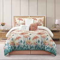 Stratford Park Jassie Floral 7-pc. Easy Care Comforter Set