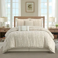 Stratford Park Dayla Leaves Comforter Set 7-pc. Easy Care