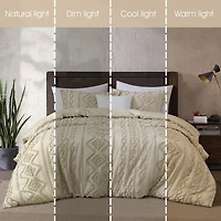 Stratford Park Alluya Geometric Easy Care Comforter Set