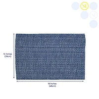 Sweet Home Collection Two Tone 100% Cotton Woven 6-pc. Placemat
