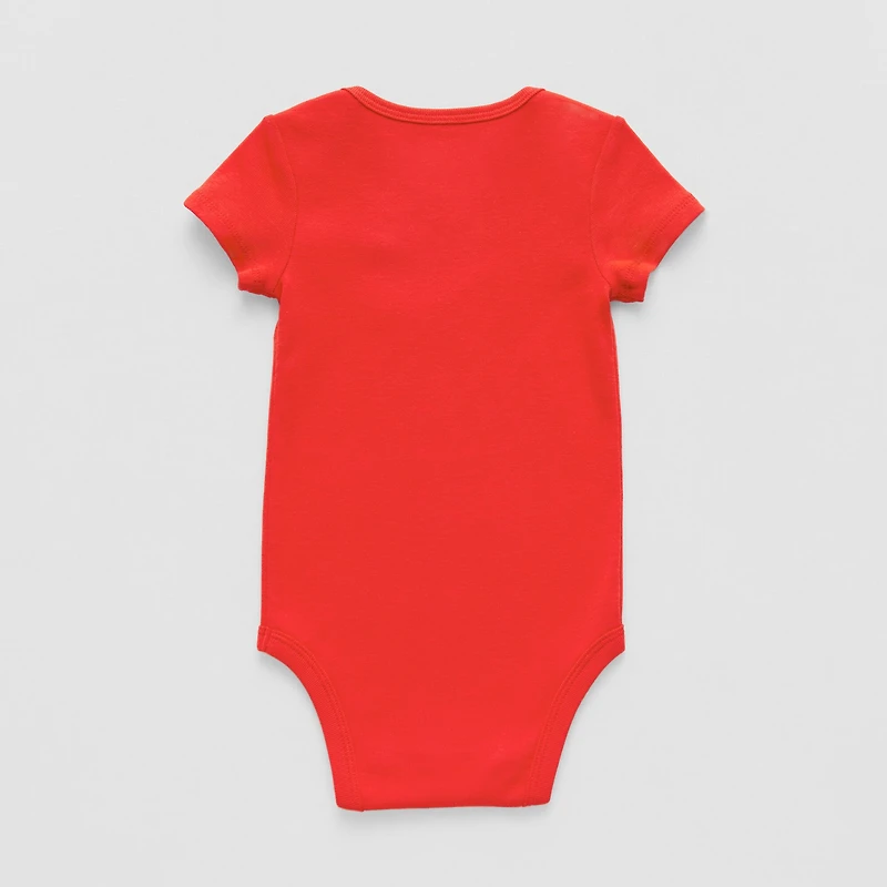 Okie Dokie Baby Unisex Round Neck Short Sleeve Rib Bodysuit