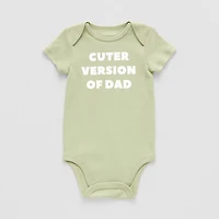 Okie Dokie Baby Boys Round Neck Short Sleeve Rib Bodysuit