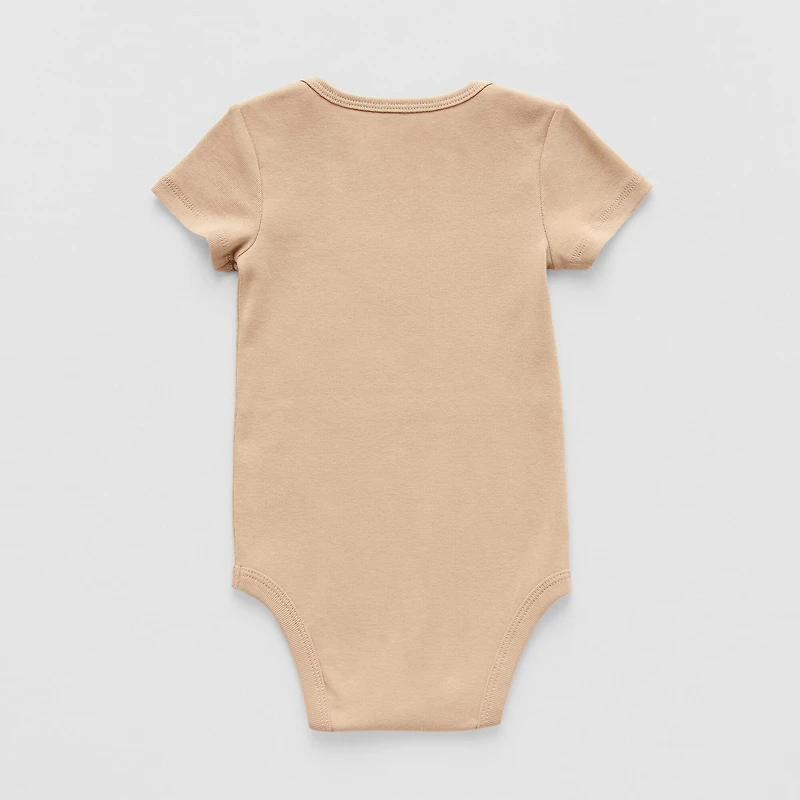 Okie Dokie Baby Unisex Round Neck Short Sleeve Rib Bodysuit