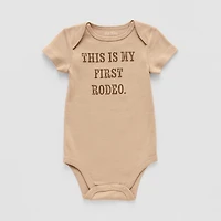Okie Dokie Baby Unisex Round Neck Short Sleeve Rib Bodysuit