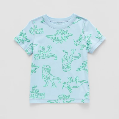 Okie Dokie Boys Easy-on + Easy-off Sensory Friendly Crew Neck Short Sleeve Adaptive Regular Fit Graphic T-Shirt