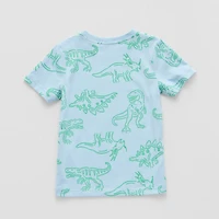 Okie Dokie Toddler & Little Boys Crew Neck Short Sleeve Regular Fit Graphic T-Shirt