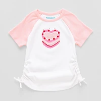 Thereabouts Little & Big Kid Girls Round Neck Short Sleeve T-Shirt