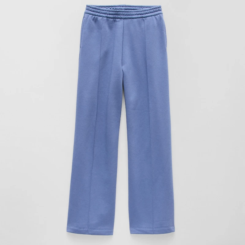 Thereabouts Pintuck Little & Big Kid Girls Wide Leg Regular Fit Fleece Pull-On Pant