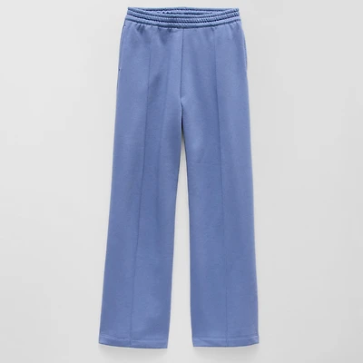 Thereabouts Pintuck Little & Big Kid Girls Wide Leg Regular Fit Fleece Pull-On Pant