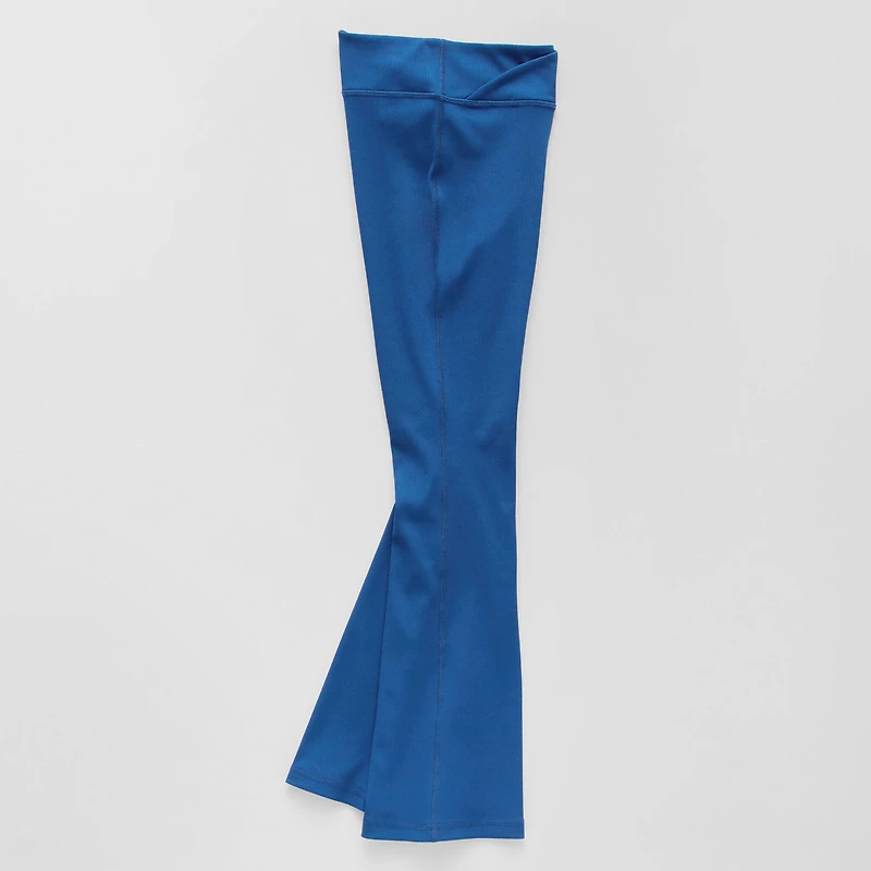 Xersion USA Rib Little Girls Quick Dry High Rise Flare Regular Fit Pull-On Pant