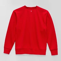 Xersion Double Knit Fleece Little & Big Kid Boys Crew Neck Long Sleeve Sweatshirt