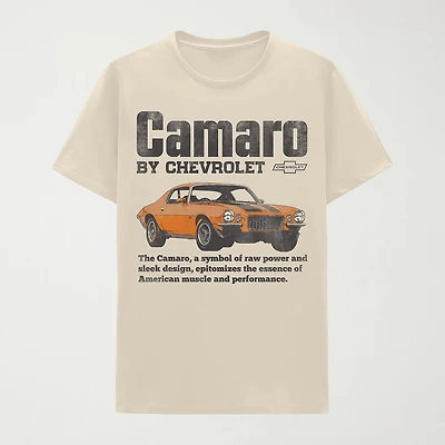 Chevrolet Camaro\N Mens Crew Neck Short Sleeve Regular Fit Graphic T-Shirt