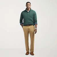 IZOD Button Mens Mock Neck Long Sleeve Pullover Sweater