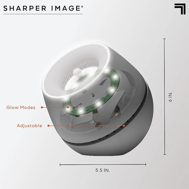 Sharper Image® Sound Soother Wind, White Noise Machine With LED Glow