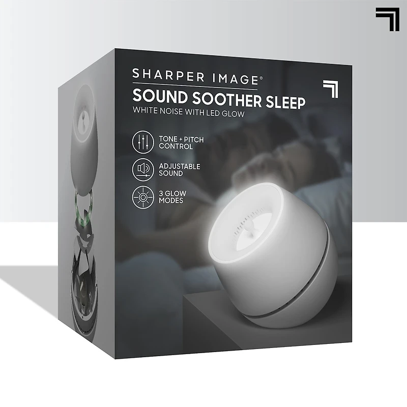 Sharper Image® Sound Soother Wind, White Noise Machine With LED Glow
