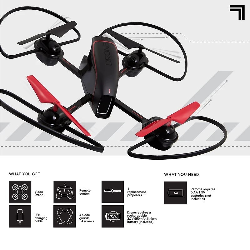Sharper Image® 10" Mach X Video Drone with Streaming Camera
