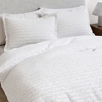 Linery 100% Cotton Waffle Weave 3-pc. Duvet Cover Set
