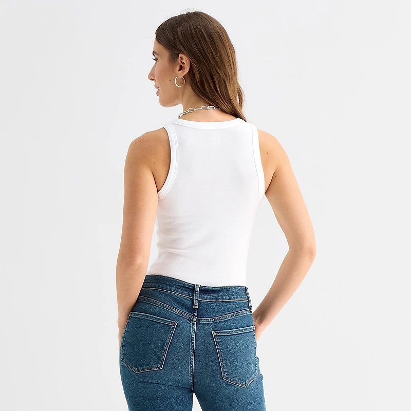 A.N.A Womens High Neck Sleeveless Tank Top