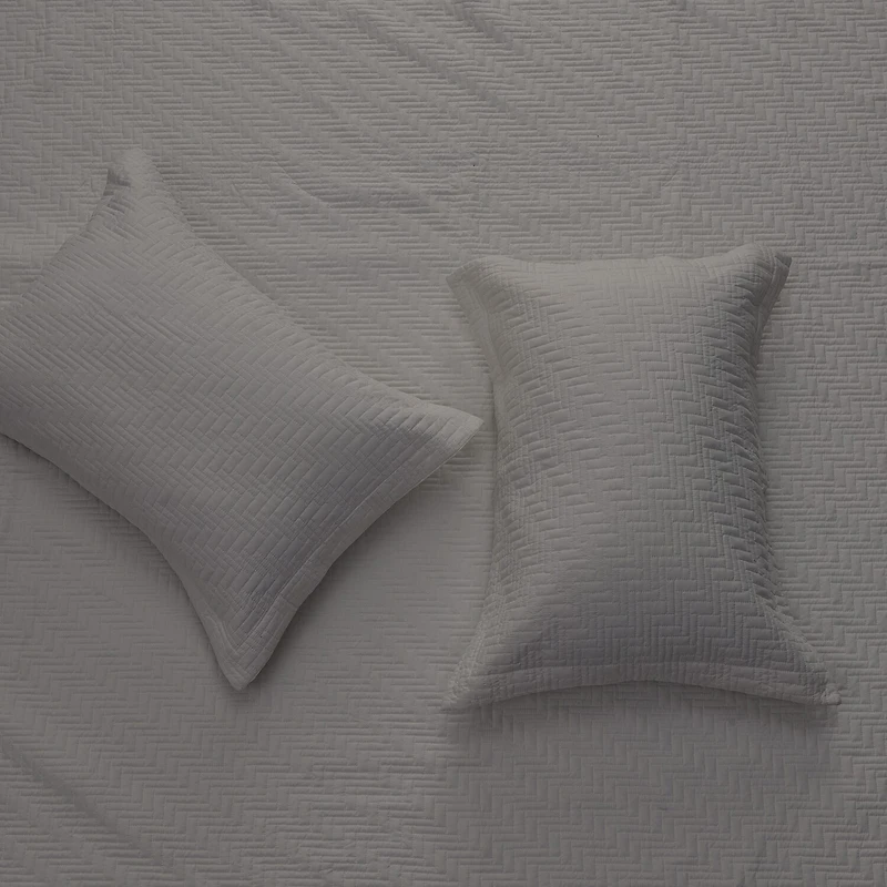 Linery Herringbone Stitched Quilt Set