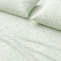 Linery 100% Turkish Cotton Winter Floral Flannel Sheet Set