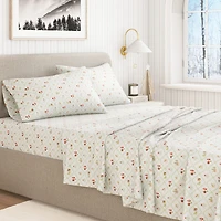 Linery 100% Turkish Cotton Holiday Flannel Sheet Set