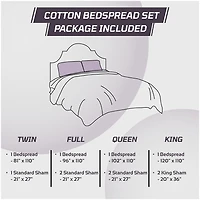 Better Trends Ashton Bedspread Set