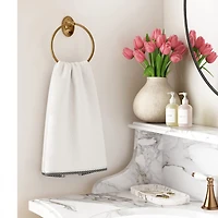 Linery Cotton And Decorative Bordered 6-pc. Quick Dry Bath Towel Set