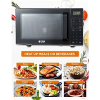 Commercial Chef 0.9 Cu. Ft. Combo Countertop Microwave And 0.9 Cu Ft Air Fryer