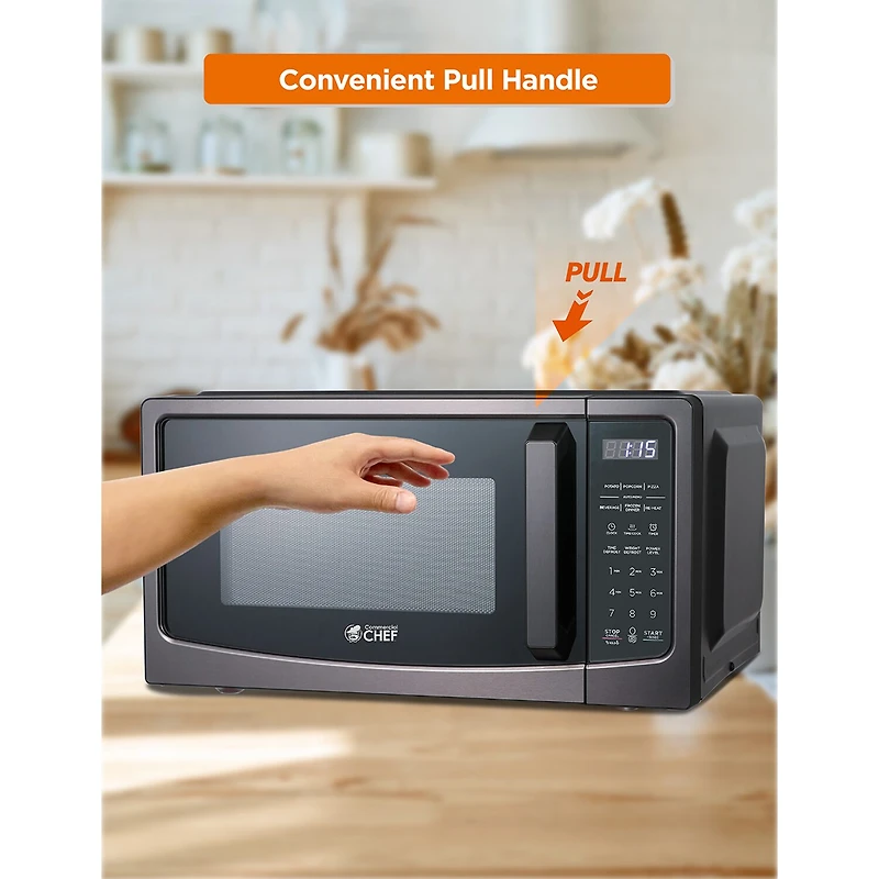 Commercial Chef 1.1 Cu Ft Counter Microwave