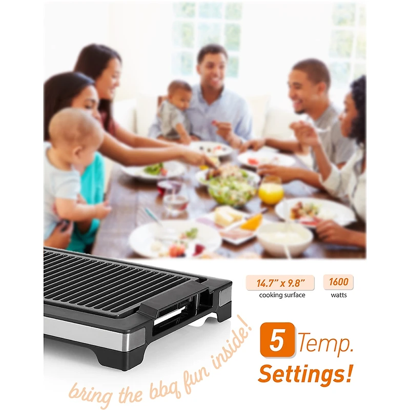 Commercial Chef Indoor Electric Grill