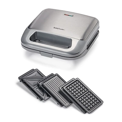 Betty Crocker 3-in-1 Indoor Grill + Sandwich and Waffle Maker