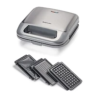 Betty Crocker 3-in-1 Indoor Grill + Sandwich and Waffle Maker