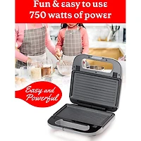Betty Crocker 3-in-1 Indoor Grill + Sandwich and Waffle Maker