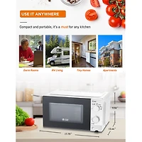 Commercial Chef 0.6-Cu. Ft. Countertop Microwave