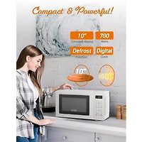 Commercial Chef 0.7-Cu. Ft. Countertop Microwave - White