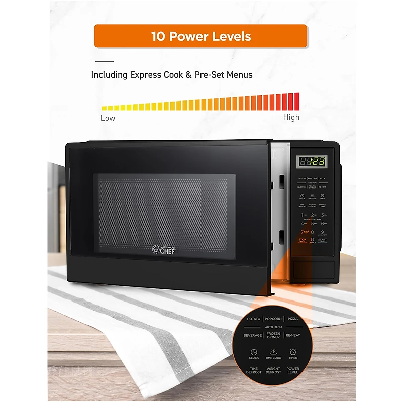 Commercial Chef -Cu. Ft. Countertop Microwave