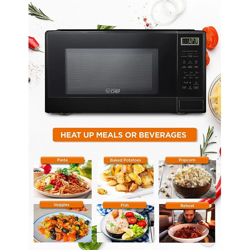 Commercial Chef -Cu. Ft. Countertop Microwave