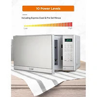 COMMERCIAL CHEF 0.7 Cu. Ft. Countertop Microwave with Digital Display with 10 Power Levels
