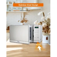 COMMERCIAL CHEF 0.7 Cu. Ft. Countertop Microwave with Digital Display with 10 Power Levels