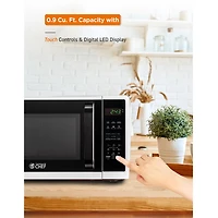 COMMERCIAL CHEF Cu. Ft. Countertop Microwave with Digital Display Microwave & 10 Power Levels