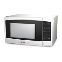 COMMERCIAL CHEF 1.1 Cu. Ft. Countertop Microwave with Digital Display White Microwave & 10 Power Levels
