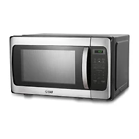 COMMERCIAL CHEF Cu. Ft. Countertop Microwave with Digital Display Stainless Steel Microwave & 10 Power Levels