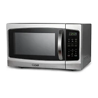 COMMERCIAL CHEF 1.3 Cu. Ft. Countertop Stainless Steel Microwave with Digital Display & 10 Power Levels