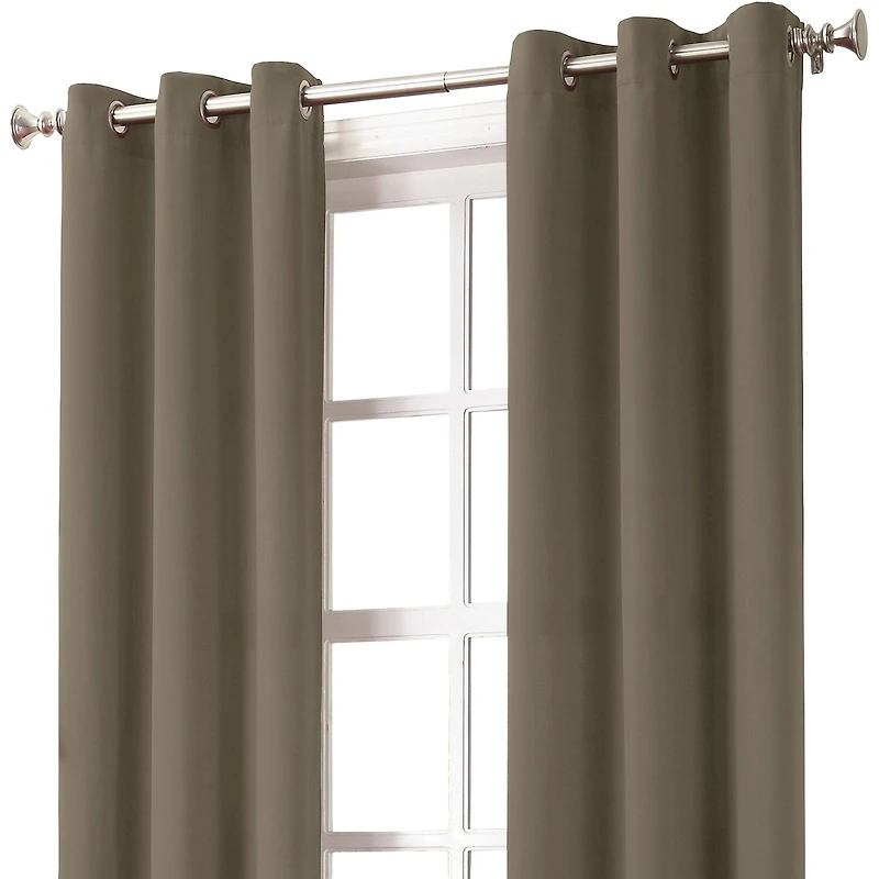 Sun Zero Evan Grommet Top Energy Saving Blackout Single Curtain Panel