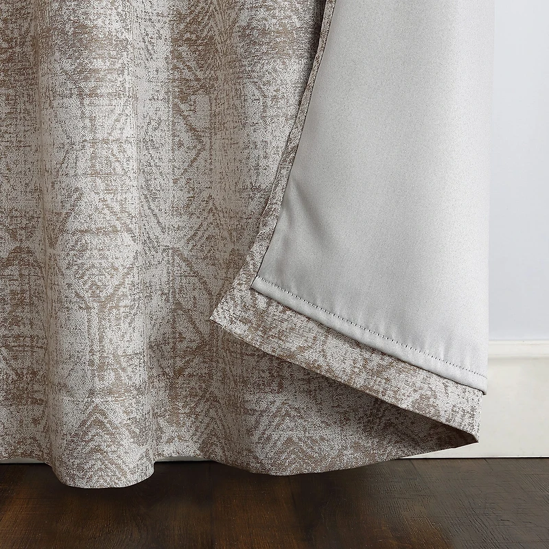 Sun Zero Darren Grommet Top Energy Saving Blackout Single Curtain Panel
