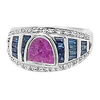 Le Vian® Grand Sample Sale™ Ring featuring Bubble Gum Pink Sapphire™ Blueberry Sapphire™ Vanilla Diamonds® set in 18K Vanilla Gold®